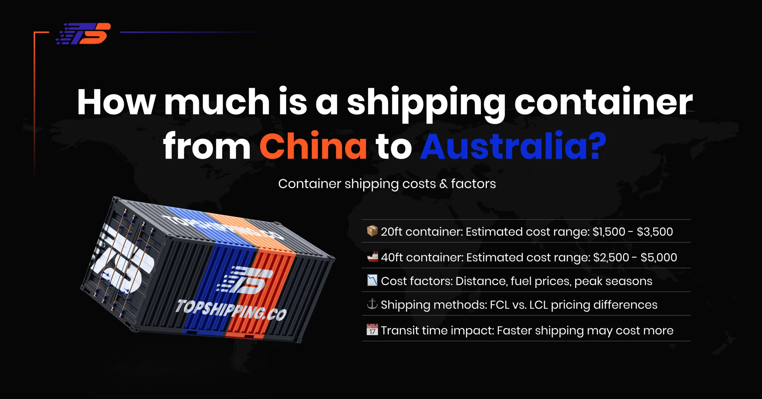 Container Types for Ocean Freight from China to Australia