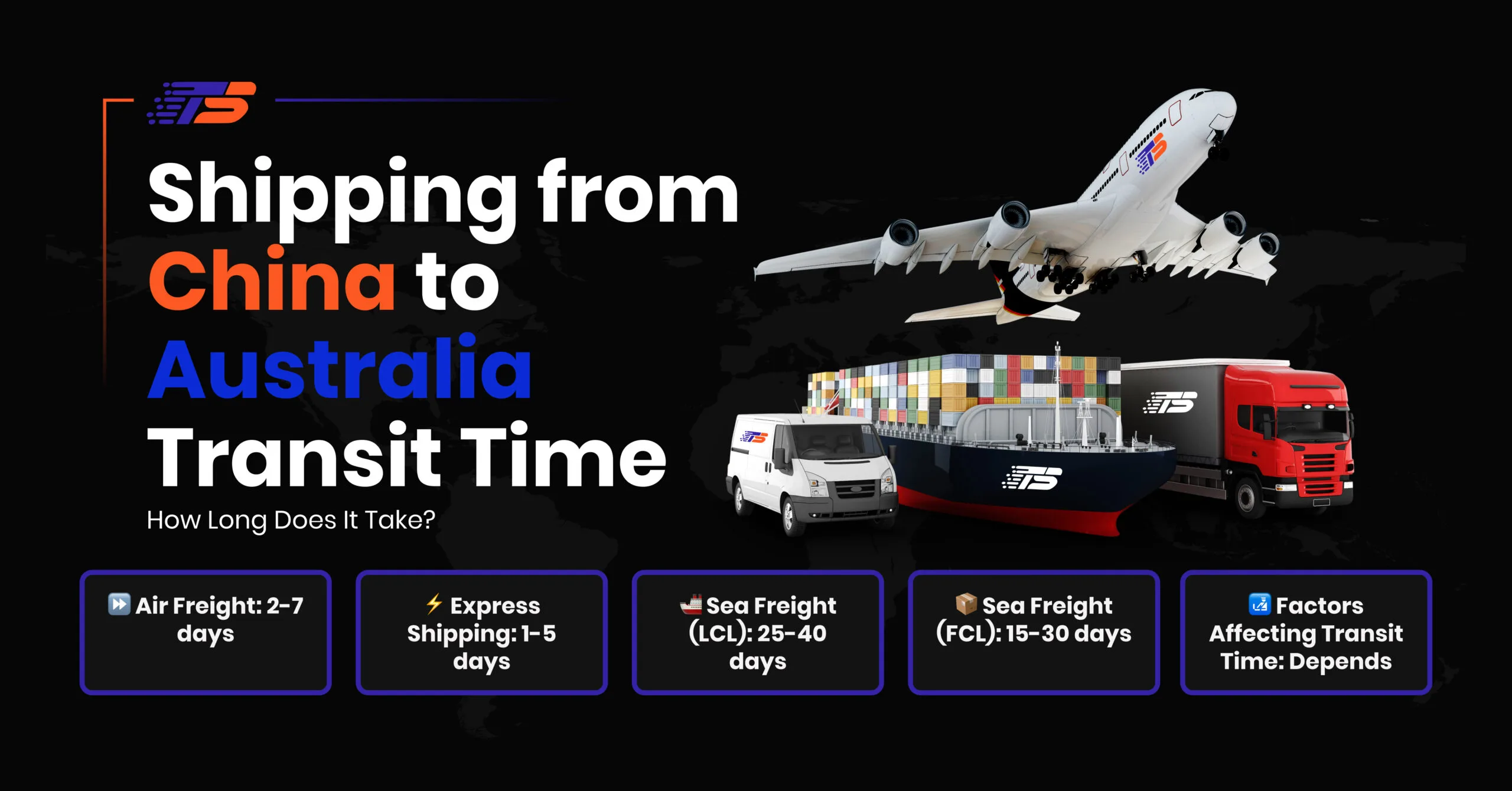 Shipping from China to Australia Transit Time