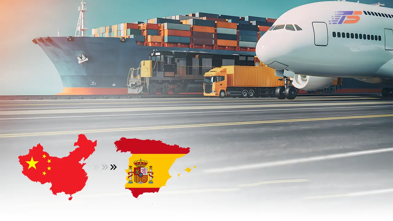 Shipping from China to Spain